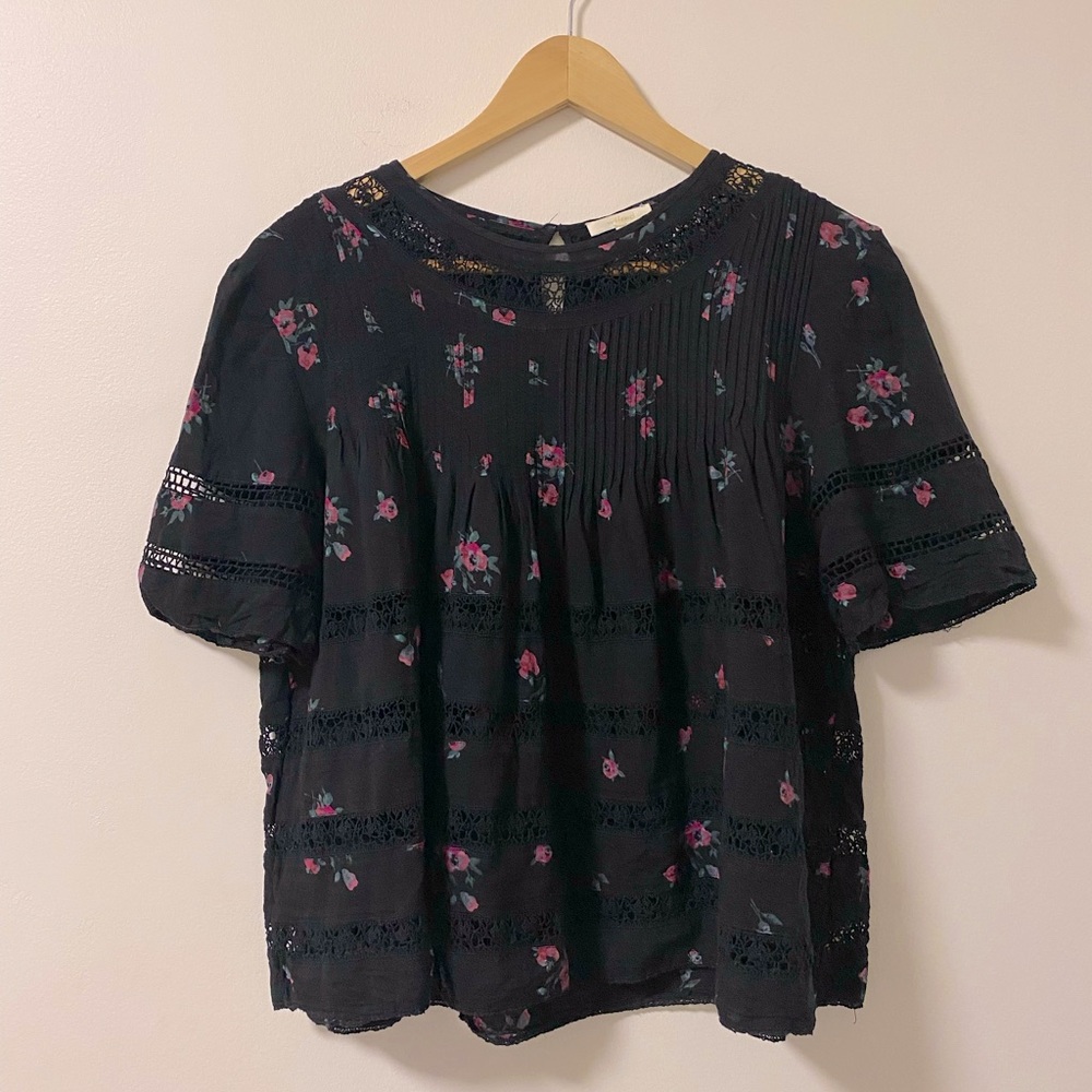 Aritzia Wilfred Floral Beaudry Blouse